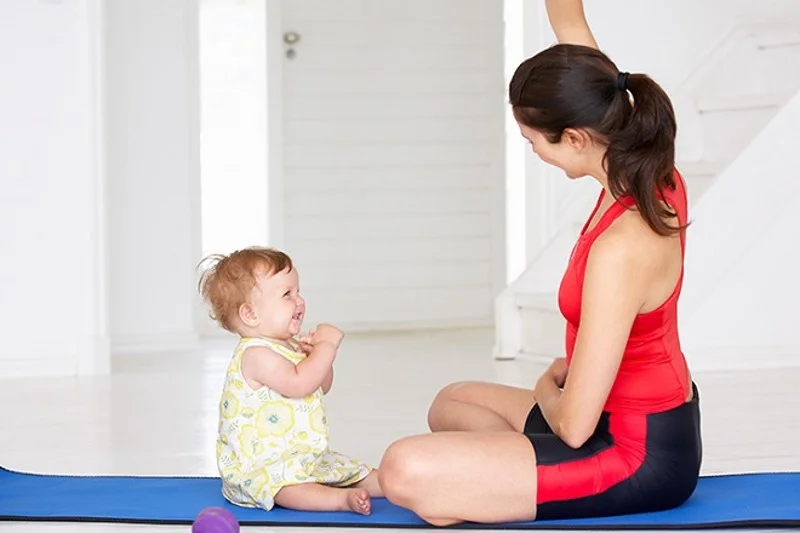 Tập gym là một cách để phục hồi sức khoẻ cho chị em sau sinh