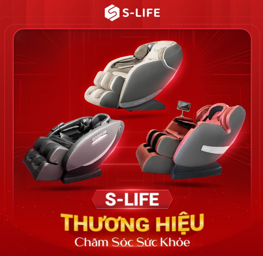 Mua ghế massage gia đình chất lượng chính hãng tại S-Life Việt Nam