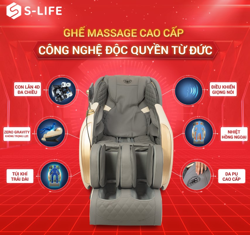 S-Life Việt Nam sản xuất ghế massage với công nghệ độc quyền
